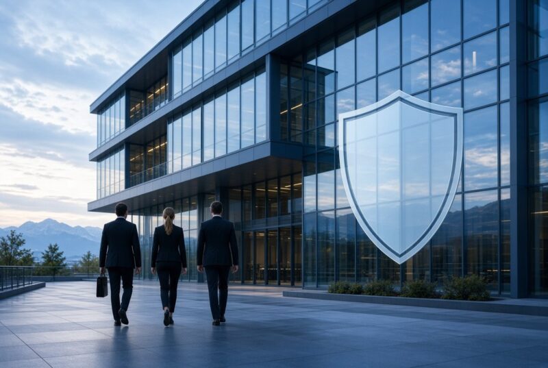 Siège d’entreprise et bouclier de protection — RC entreprise, choses et patrimoine